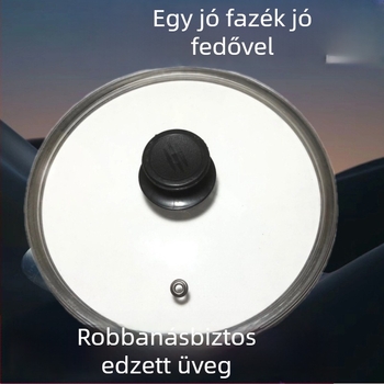 Látható edzett üvegfedő, vastagított, hőálló, wokhoz, serpenyőhöz és párolóedényhez