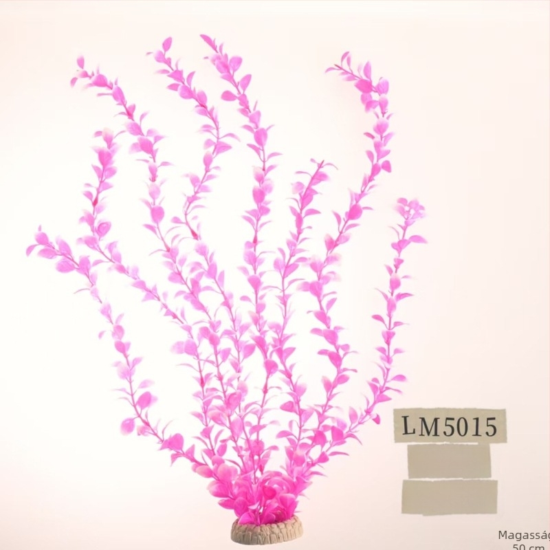 50 cm-es mesterséges akváriumi táj dekoráció – élethű műanyag vízinövények