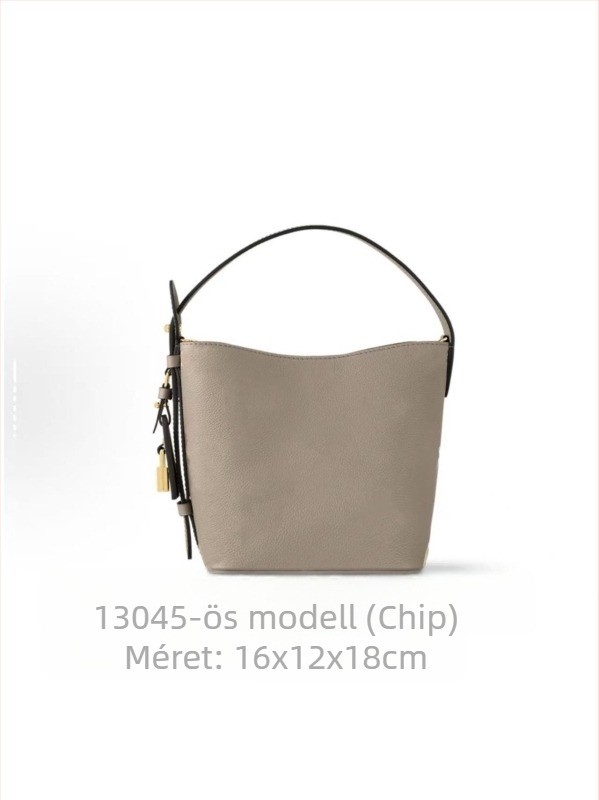 Donkey25 Új modell Allinbb monogramos női crossbody táska – Fehér bőr bucket táska, hengeres forma, egy vállpánt