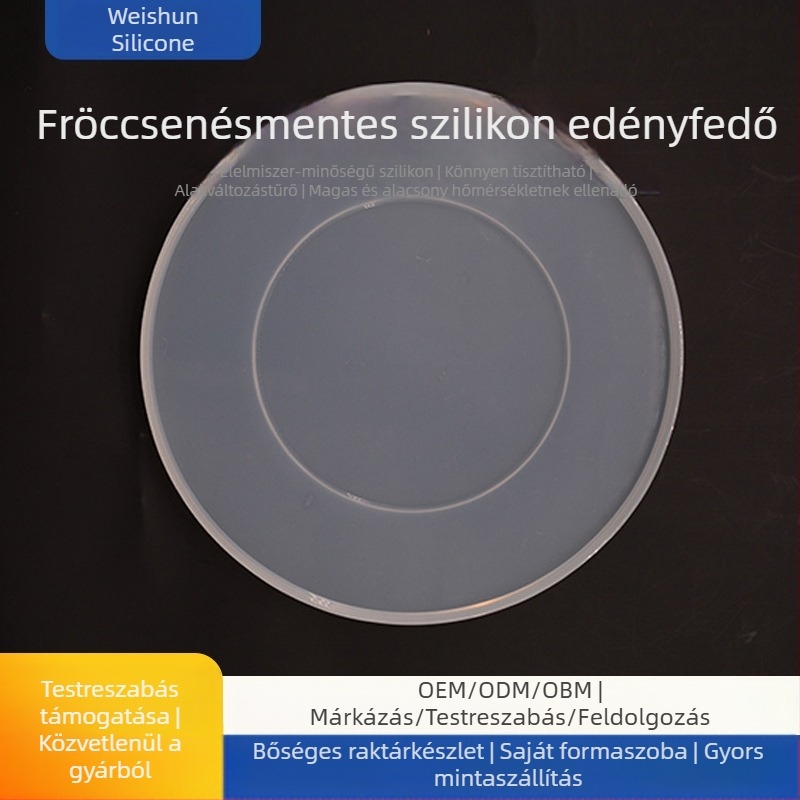 Élelmiszer-minőségű szilikon edényfedő, megerősített, átlátszó, nagy méretű, anti-átfolyás és fröcskölés elleni védelem, mikrohullámú sütőben használható