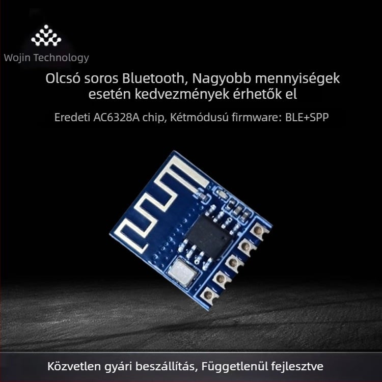 AC6328A Bluetooth modul, alacsony energiafogyasztású BLE, kettős módú átlátszó továbbítás, Master-Slave integrált, alacsony költség