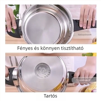 Chengxing vastag aljú rozsdamentes acél nyomásfőző edény, nagy nyomású, tapadásmentes, indukációs tűzhely és nyílt láng kompatibilis, háztartási rizsfőző