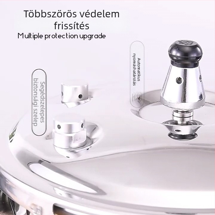 Chengxing vastag aljú rozsdamentes acél nyomásfőző edény, nagy nyomású, tapadásmentes, indukációs tűzhely és nyílt láng kompatibilis, háztartási rizsfőző