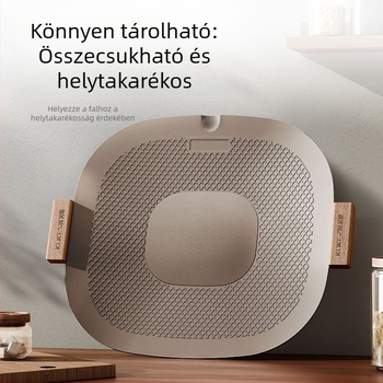 Titánium bevonatú elektromos grill serpenyő otthoni használatra, tapadásmentes, füstmentes barbecue, amerikai stílusú multifunkcionális grill
