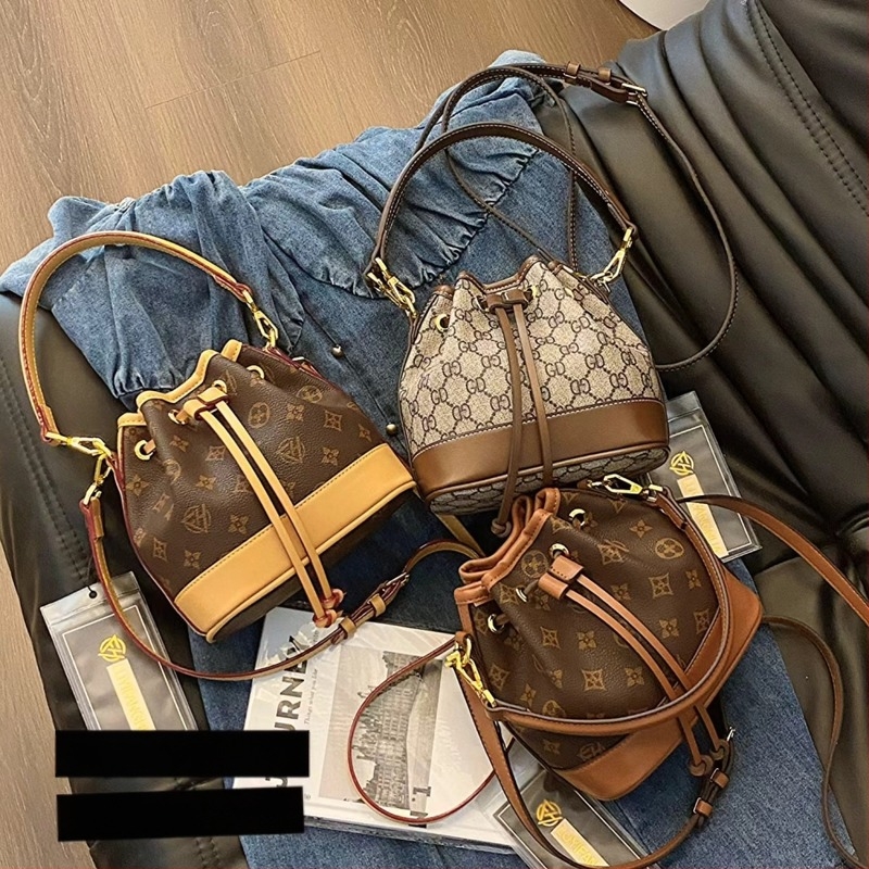 2025 új vintage virágmintás vödörtáska nőknek – magas színvonalú, divatos, sokoldalú váll- vagy crossbody táska