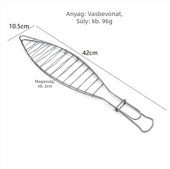 Emajlált vasból készült grillserpenyő csirkéhez, szenesvödrével és csirkecomb tartóval