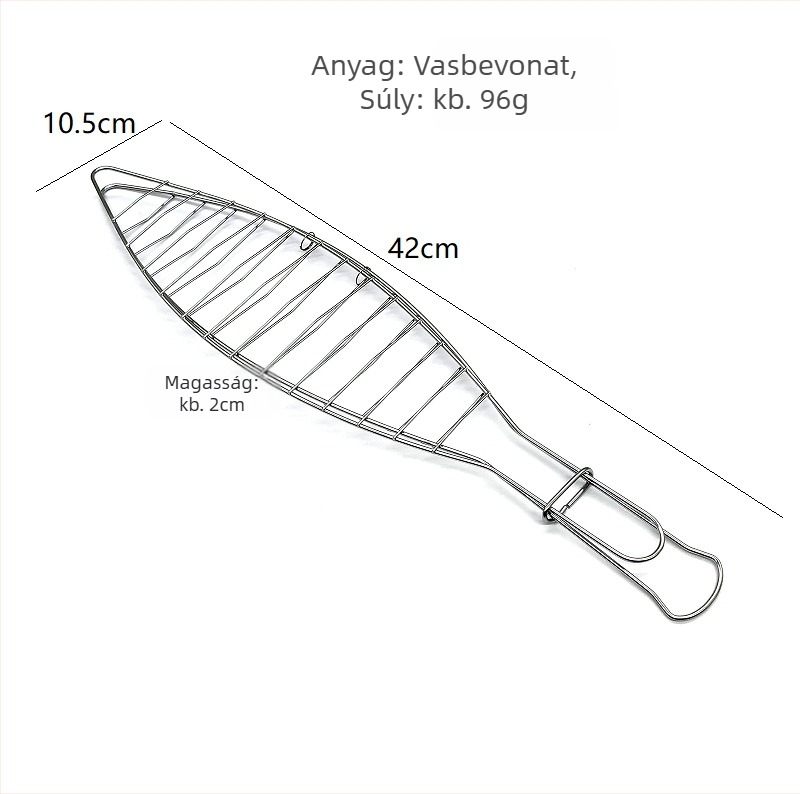 Emajlált vasból készült grillserpenyő csirkéhez, szenesvödrével és csirkecomb tartóval