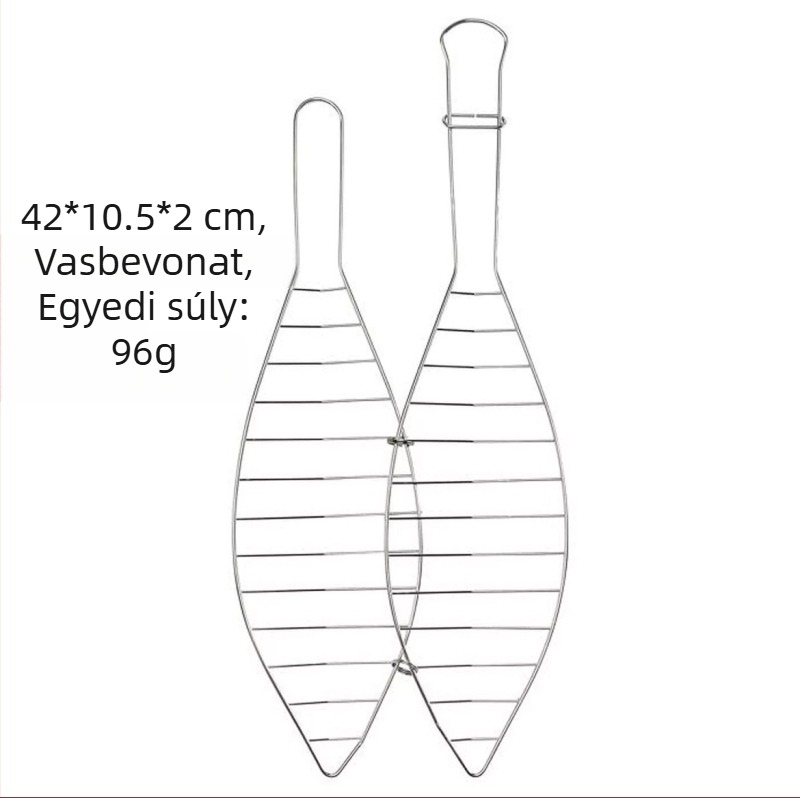 Emajlált vasból készült grillserpenyő csirkéhez, szenesvödrével és csirkecomb tartóval