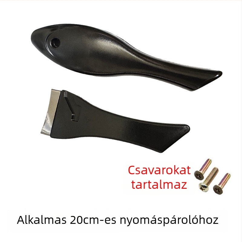 Hal formájú rozsdamentes acél nyomásfőző fogó, 20 cm