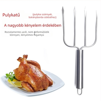 Rozsdamentes acél grillvilla nyársakhoz, csirkeszárnyakhoz és pulykához