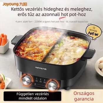 Joyoung-kompatibilis elektromos hot pot HG60-G106, nagy teljesítmény, 6L kapacitás, többfunkciós yin-yang edény