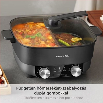 Joyoung-kompatibilis elektromos hot pot HG60-G106, nagy teljesítmény, 6L kapacitás, többfunkciós yin-yang edény