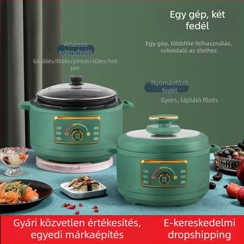 Többcélú elektromos forró edény és nyomásos rizsfőző, 3,5 L, 110 V, háztartási készülék