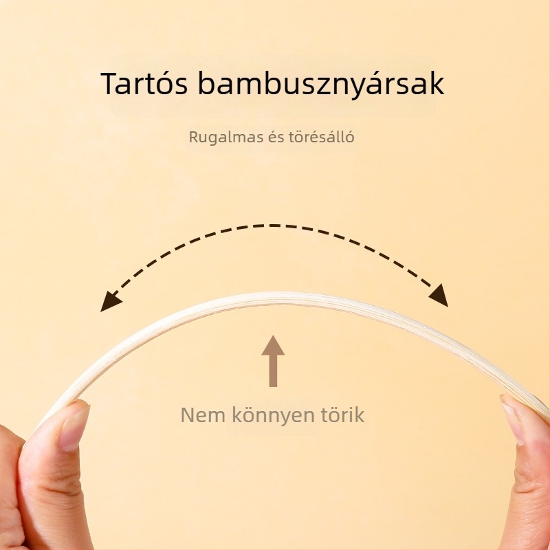 Egyszer használatos bambusznyársak kültéri kempingezéshez, zacskós kiszerelésben, vastagított, odenhez és grillhez