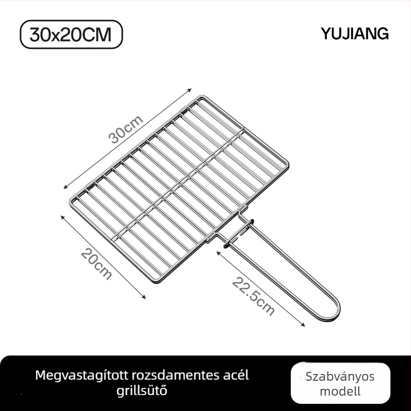 Rozsdamentes acél halas grill-klipsz és grills háló, nagy méretű kereskedelmi grills háló halakhoz és zöldségekhez