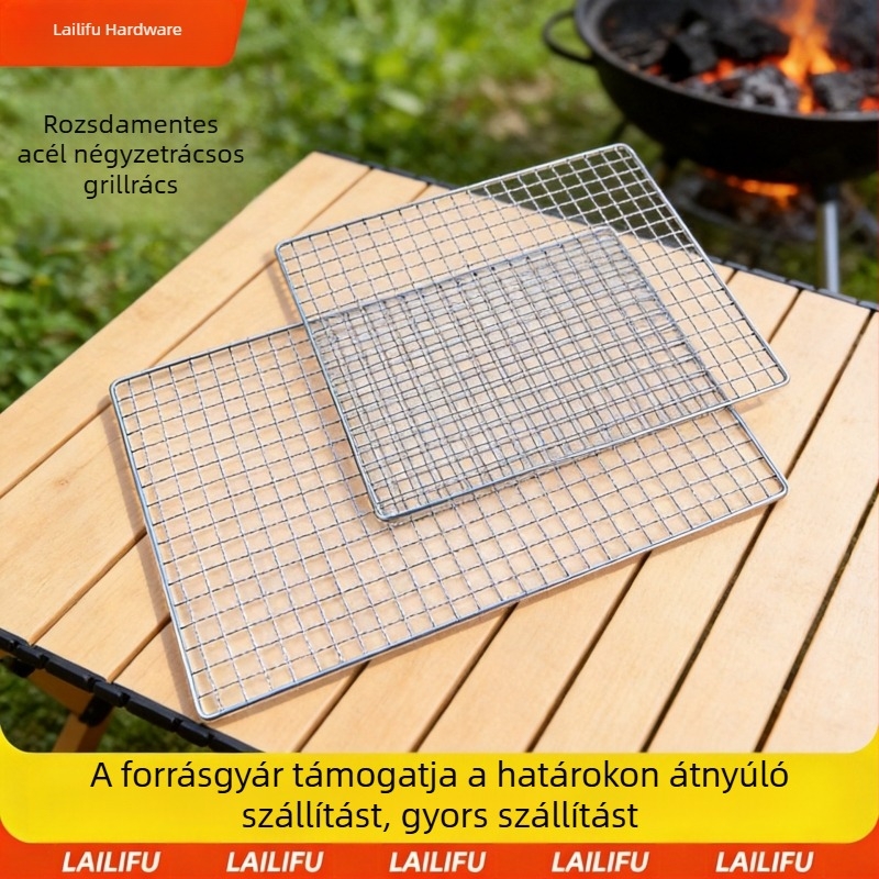 Galvanizált négyzet alakú grillsütő rács