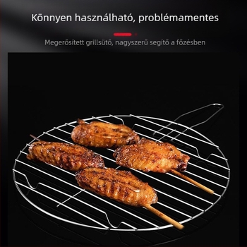 Rozsdamentes acél halcsipesz kültéri barbecue-hoz, hálóhoz és kör alakú grillhez