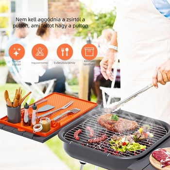 Szilikon grillmatrac, tálvédő és olajcsepppad sütőhöz