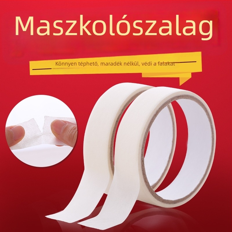 Esküvői dekorációhoz maszkoló szalag, ballon dekorációhoz, ragasztó-maradványok nélkül