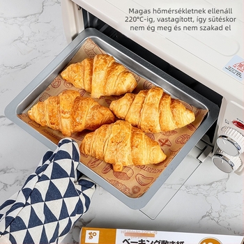 Olajat felszívó sütőpapír – szilikonbevonatú, élelmiszer-minőségű