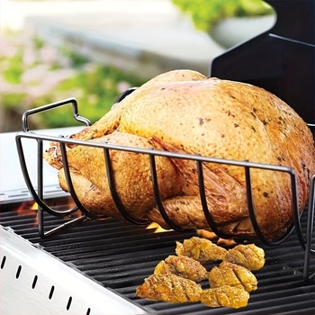 Ívelt, multifunkcionális steakrack kültéri grillhez, magas hőmérsékletet ellenálló grillrács