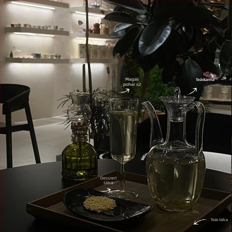 Yunlin Hideg Tea Kiegészítő Készlet — Hőálló Üvegpohár Teához, Nyári Jeges Tea Eszközök, Új Kínai Stílus