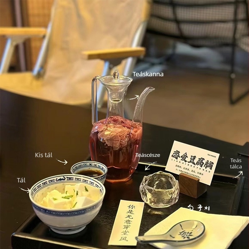 Yunlin Hideg Tea Kiegészítő Készlet — Hőálló Üvegpohár Teához, Nyári Jeges Tea Eszközök, Új Kínai Stílus