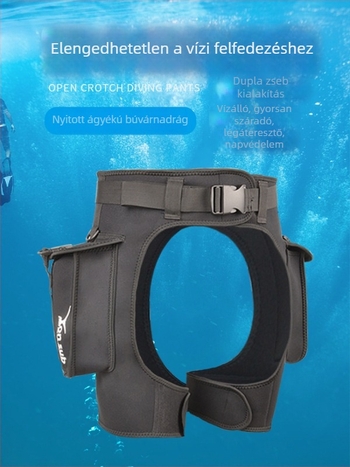 Yon Sub 2.5 mm neopren búvár rövidnadrág felnőtteknek – uniszex, megosztott tárolózsebekkel