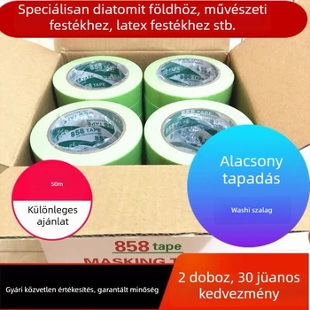 Alacsony tapadású maszkoló papír és washi szalag a színelválasztáshoz, kőhatású autófestéshez és dekorációhoz