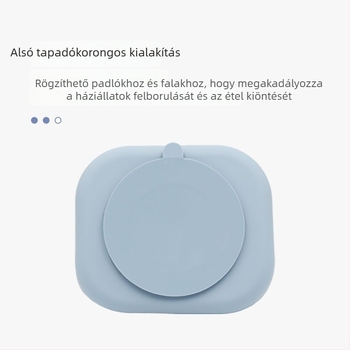 Duoxin szilikon lassú etető tál háziállatoknak, tapadó nyaló matráccal – kutya tál a fulladás elleni védelem