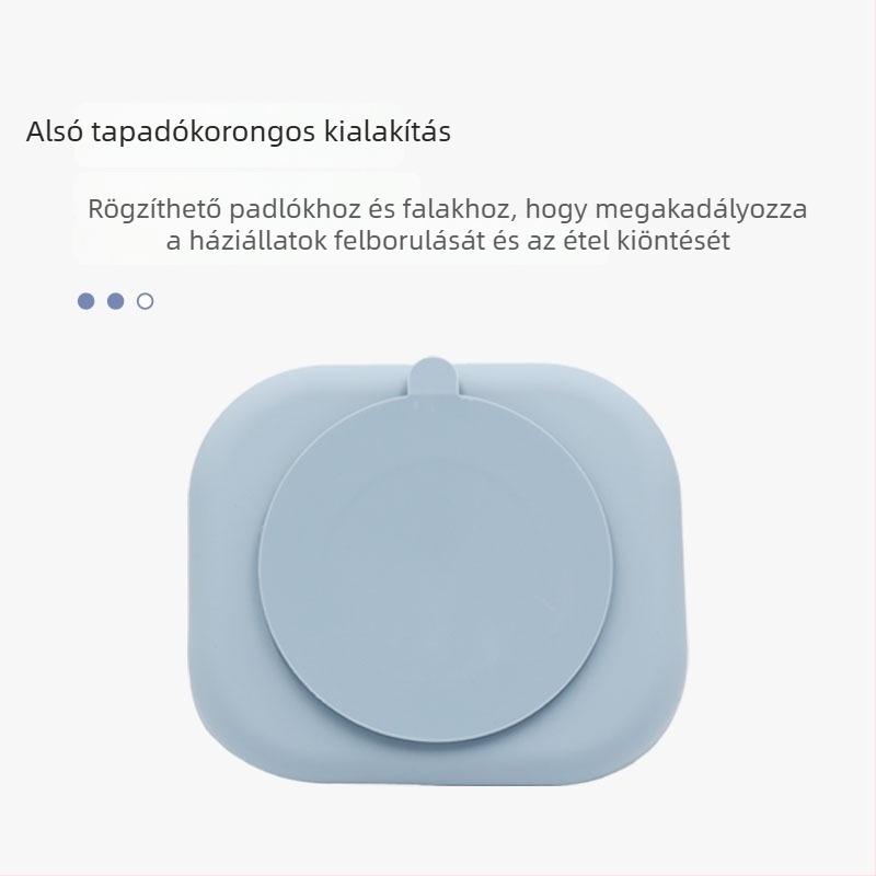 Duoxin szilikon lassú etető tál háziállatoknak, tapadó nyaló matráccal – kutya tál a fulladás elleni védelem