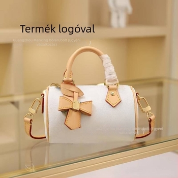 Takashi Murakami x nanoSPEEDY: Fehér tri-színű párnatáska vállon vagy crossbody