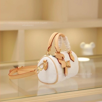 Takashi Murakami x nanoSPEEDY: Fehér tri-színű párnatáska vállon vagy crossbody