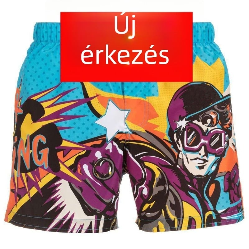 Szuperhős családi strandnadrág, szörf- és úszónadrág