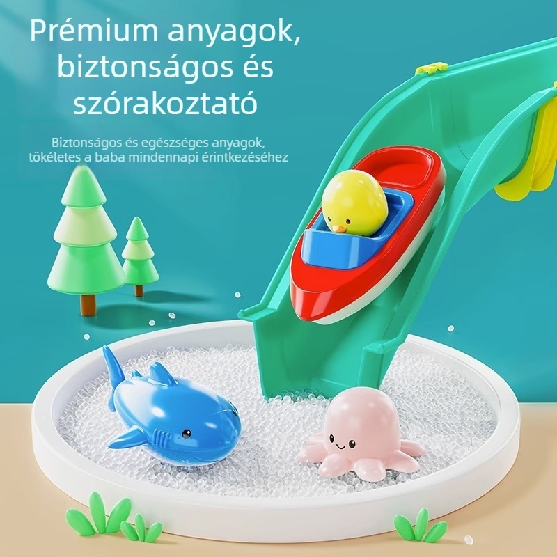 Gyerekeknek szóló homok- és vízijátékok belső és kültéri használatra, folyóparti homokozóval és vízijátékkal