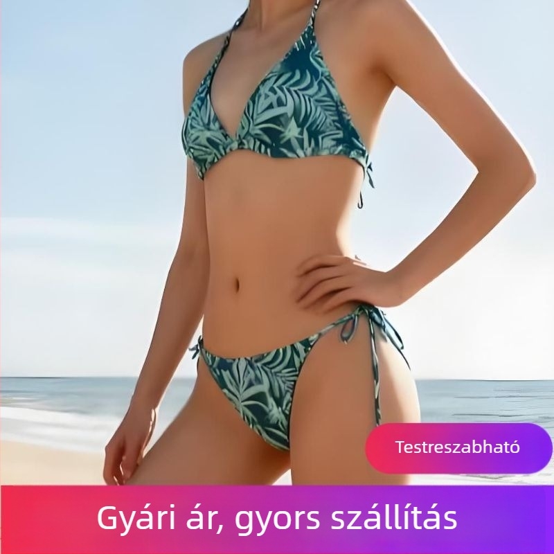 Két részes női bikini hát nélküli, szexi és divatos