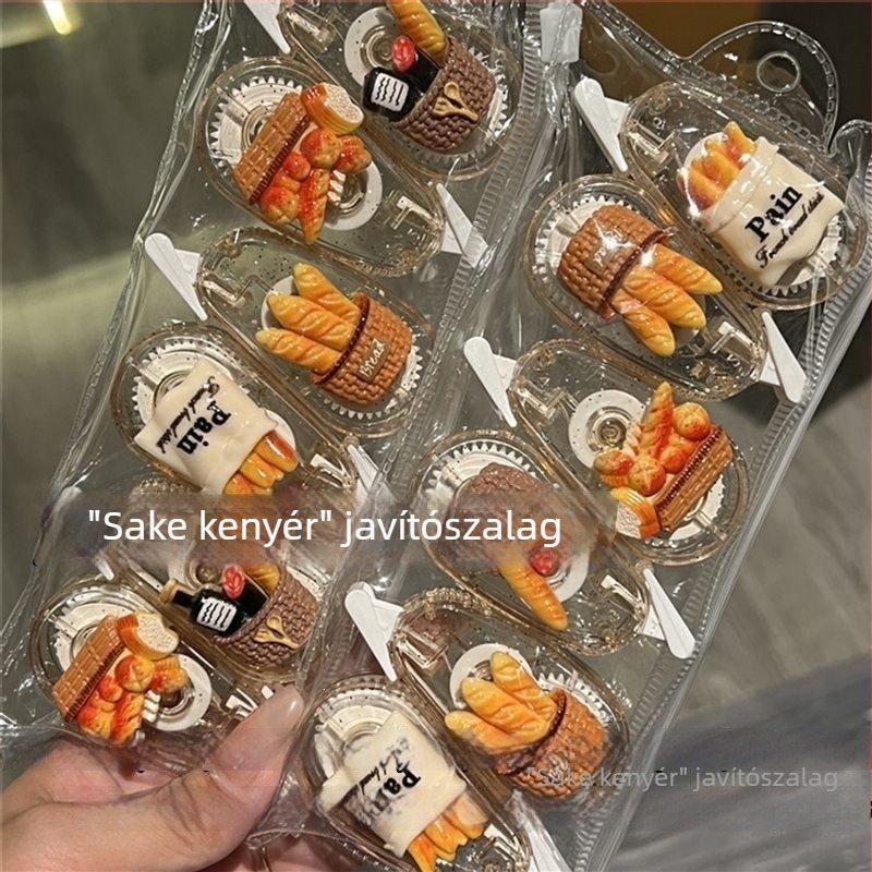Saké ihletett korrekciós szalag, mini átlátszó, hordozható, nőies, közösségi média-stílusú megjelenés