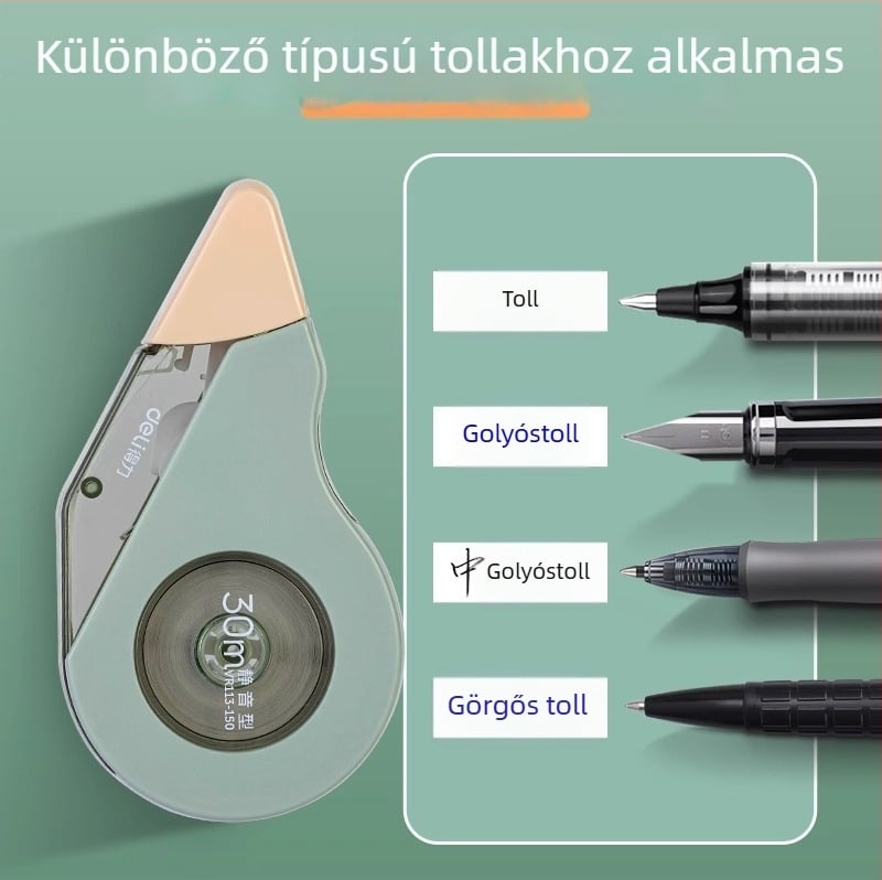Deli tartós korrigáló szalag, csendes, nagy kapacitású, kettős ház, megfizethető csomag, sima és folyamatos szalag