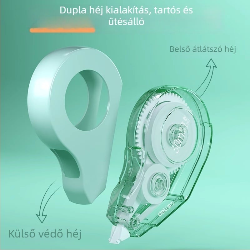 Deli tartós korrigáló szalag, csendes, nagy kapacitású, kettős ház, megfizethető csomag, sima és folyamatos szalag