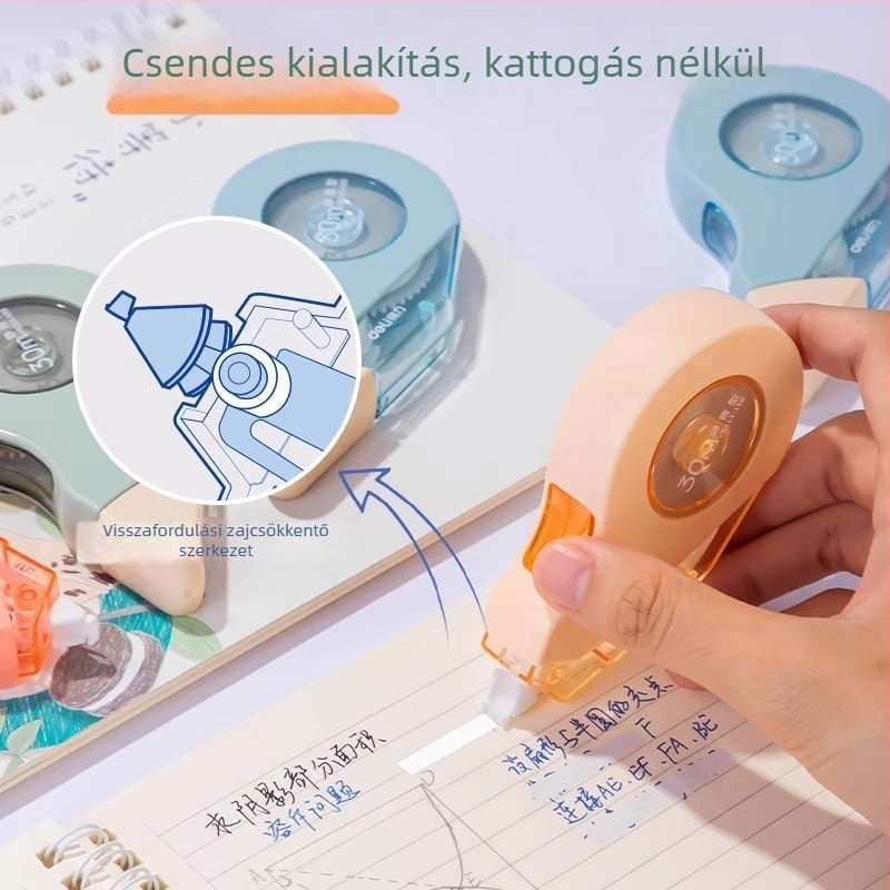 Deli tartós korrigáló szalag, csendes, nagy kapacitású, kettős ház, megfizethető csomag, sima és folyamatos szalag