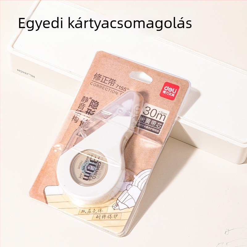 Deli 71551B zajtalan korrigáló szalag, diákoknak nagy kapacitású készlet, irodai kellékek