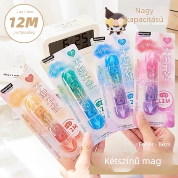 Gradient színű javító szalag, nagy kapacitású, hordozható, IG-stílusú, két végű, diákoknak