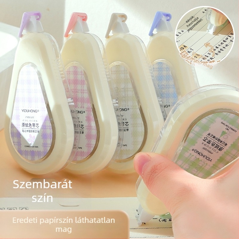 Beige hibajavító szalag, láthatatlan és csendes, diákok számára
