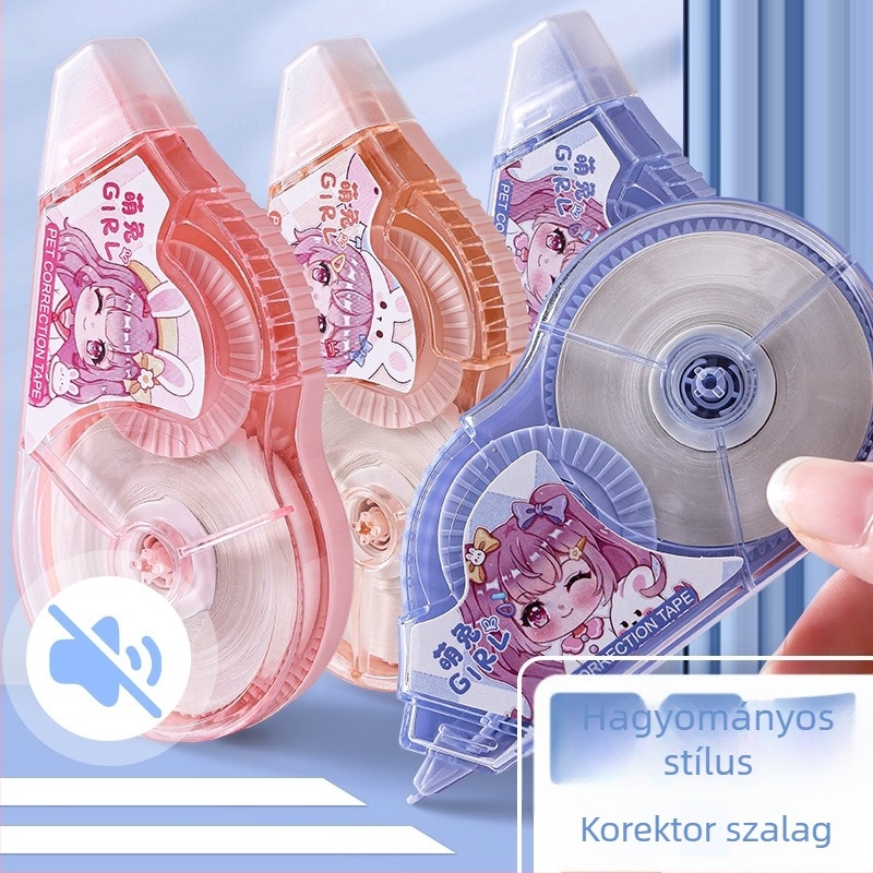 Yiduhong piros korrigáló szalag, uniszex, 30 m tekercsenként, 6 darabos csomag (180 m összesen), strapabíró és sima, Modell 275-276