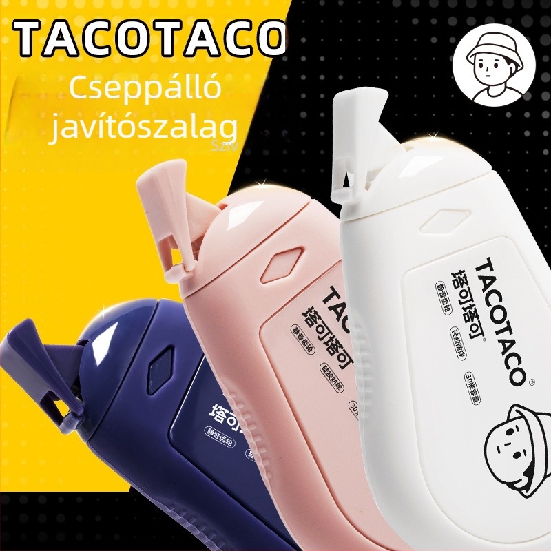 Maihe Tacotaco Csendes, Esésvédő Javító Szalag – 3 Darabos Készlet, Piros, Kék, Fekete