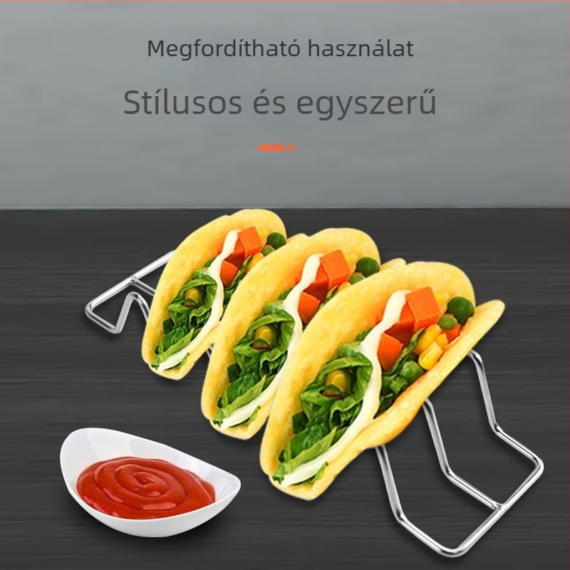 W-alakú 201 rozsdamentes acél grillrács, tapadásmentes, könnyen tisztítható, modern minimalista dizájn