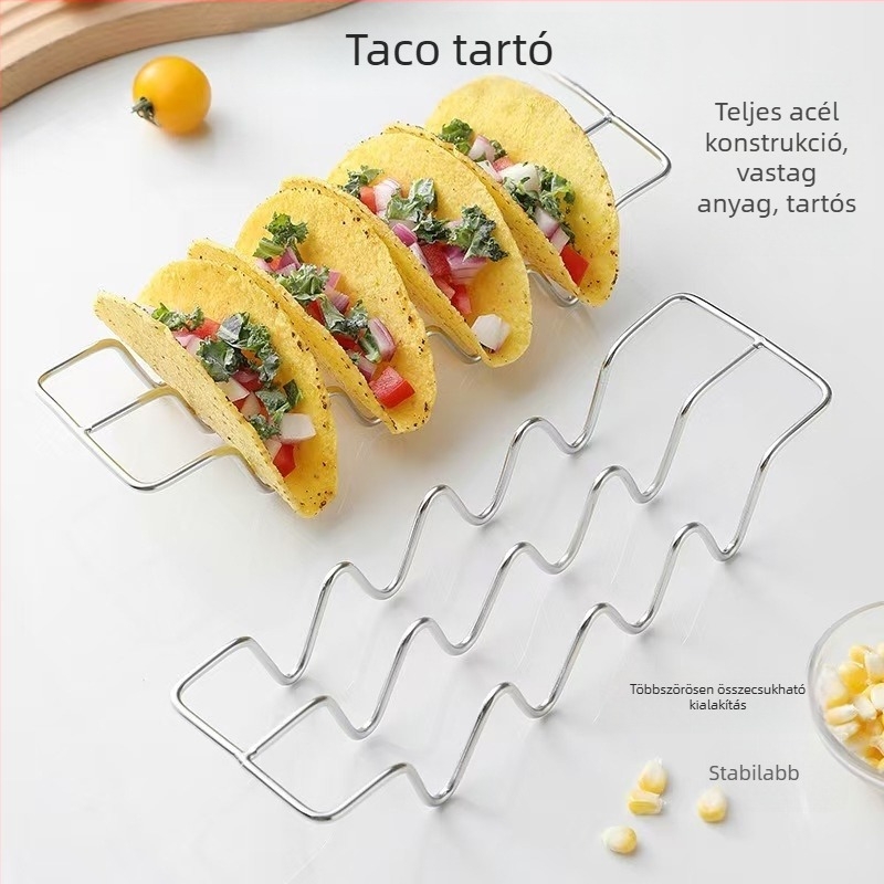 W-alakú 201 rozsdamentes acél grillrács, tapadásmentes, könnyen tisztítható, modern minimalista dizájn