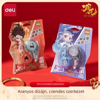 Deli Nz102 Nezha sorozat javító szalag (készlet), csendes működés, aranyos rajzfilm motívumok irodai Kellékek