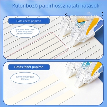 Beige korrekciós szalag, láthatatlan, nagy kapacitású, egyszerű kialakítás, divatos lányoknak