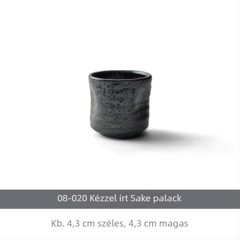 Porcelán saké készlet kanna és poharakkal, japán Izakaya stílusú, adagolóval